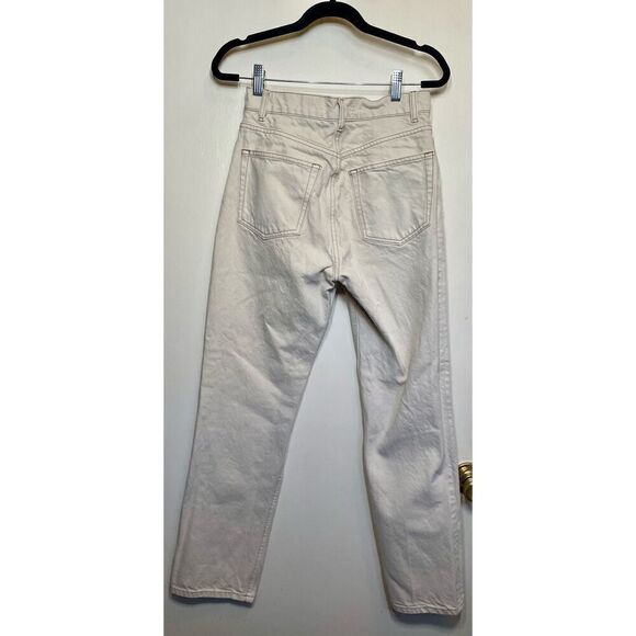 Reformation Cynthia High Rise Straight Jeans in Bone size 26 - Picture 8 of 15